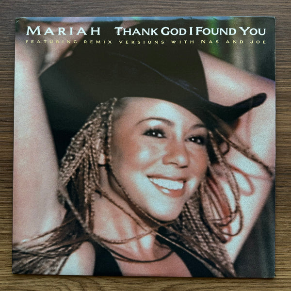 Mariah Carey Featuring Remix Versions With Nas And Joe – Thank God I Found You 33'lük LP PLAK