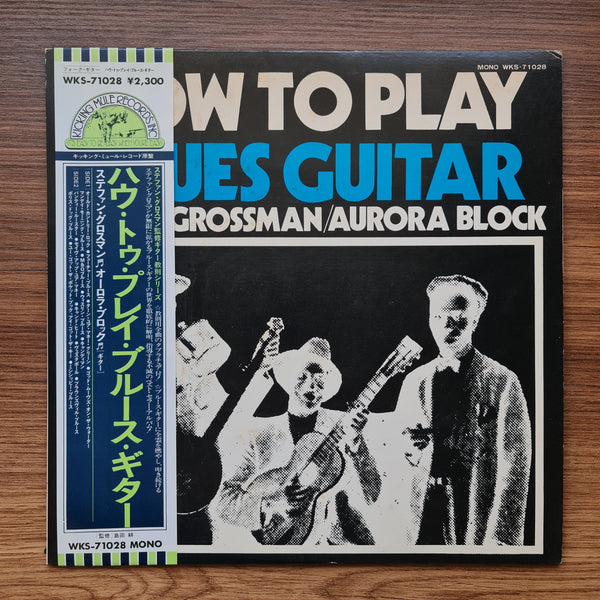 Stefan Grossman / Aurora Block – How To Play Blues Guitar 33'lük LP PLAK