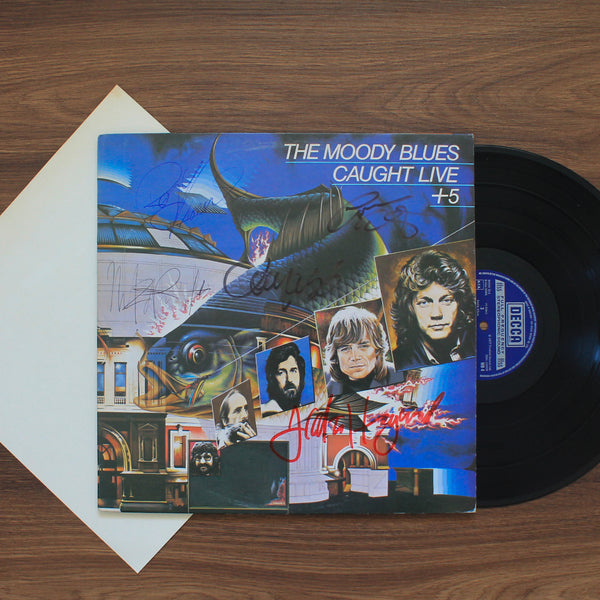 The Moody Blues – Caught Live +5 Imzali Plak