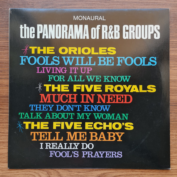 The Panorama of R&amp;B Groups Vol. 1 33 LP RECORD